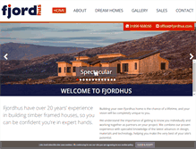 Tablet Screenshot of fjordhus.com